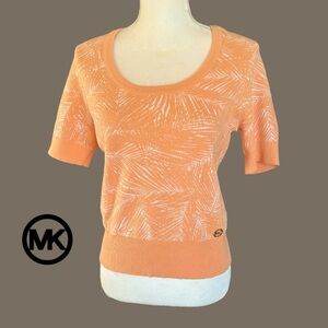 Michael Kors- Tropical Vibes Top in Melon, NEW